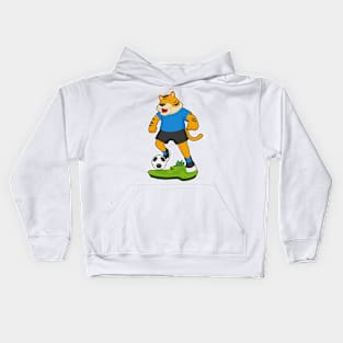 Tiger Soccer player Soccer Kids Hoodie